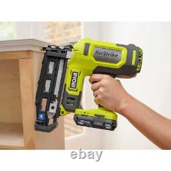 ONE+ 18V 16-Gauge Cordless Airstrike Finish Nailer with 1.5 Ah Battery and Charg