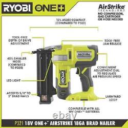 ONE+ 18V 18-Gauge Cordless AirStrike Brad Nailer Kit