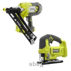 ONE+ 18V Cordless AirStrike 15-Gauge Finish Nailer with Cordless Jig Saw Tools