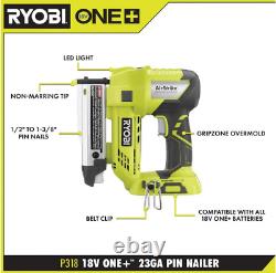 ONE+ 18V Cordless AirStrike 23-Gauge 1-3/8 in. Headless Pin Nailer (Tool Only)
