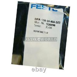 ONE FESTO DPA-100-10-MA-SET 526098 Pressure gauge kit New