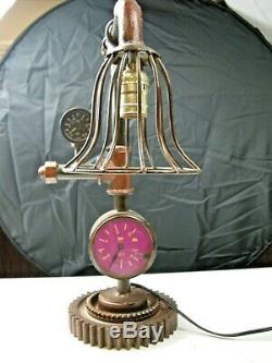 One Light Air/Oil Gauge Steam Pipe Lamp with Gear Design (013)