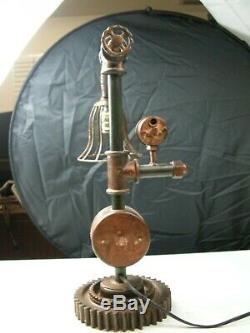 One Light Air/Oil Gauge Steam Pipe Lamp with Gear Design (013)