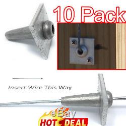 One Way Anchor Vise Grape Trellis Coated Wire Tightening Vice 12.5 Gauge 10 Pack