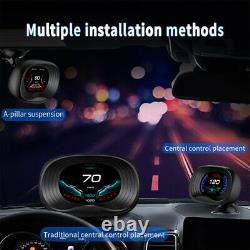 P20 Universal Car HUD Head-up Display OBD Driving Speedometer HD Speed Projector