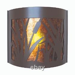 PD Metals CS009 Cattail Interior Facing One Direction Wildlife Series Sconce New