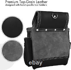 Pouch Framers Combo Belt Tool Kit Heavy Duty Gauge Leather Rig Riveted Organizer