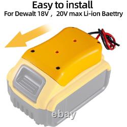 Power Connector DIY Battery Adapter Holder Dock For DeWalt 18V/20V Max Battery
