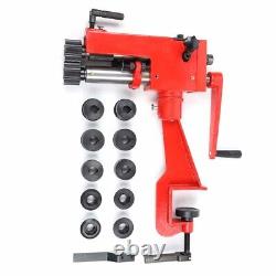 Professional Sheet Metal Bead Roller Machine Steel Bender 22-Gauge with 6 Dies Kit