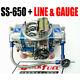 Quick Fuel Ss-650 Cfm Gas Mech Carb #6 Blue Color Free Line Kit Gauge Last One