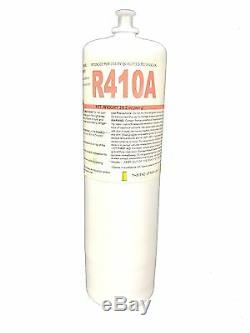 R410A Refrigerant 28.2oz Disposable One Step Can With Gauge&Hose 1/4 Connection