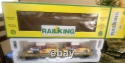 RAIL KING ONE-GAUGE G SCALE Caterpillar Race Cars 70-76049 New In Box