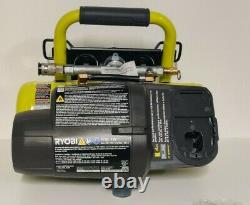 RYOBI 18-Volt ONE+ 1 Gal Portable Air Compressor, Charger 4.0 Ah Battery Hose