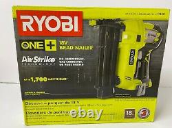 RYOBI 18-Volt ONE+ Cordless AirStrike 18-Gauge Brad Nailer (Tool Only) Box DMG