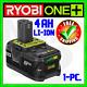 Ryobi 4ah 18v Li-ion Battery High Capacity P197 One+ Fuel Gauge Genuine Oem P108