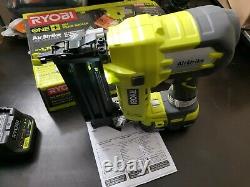 RYOBI P320 18-Gauge Cordless Brad Nailer 18-Volt ONE+ AirStrike Battery &Charger