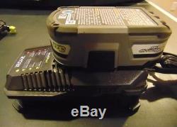 RYOBI P320 18V ONE+ 18-Gauge Cordless Brad Nailer, Charger, and 3.0 Battery