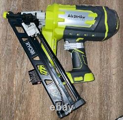 RYOBI P330 ONE+ 18V Lith-Ion Cordless AirStrike 15-Gauge Angle Finish Nailer New