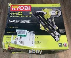 RYOBI P330 ONE+ 18V Lith-Ion Cordless AirStrike 15-Gauge Angle Finish Nailer New