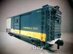 Rail King One -gauge Trains 70-74071 Chesapeake & Ohio 40'box Car G Gauge O. B