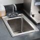 Regency 10 X 14 X 10 16-gauge Stainless Steel One Compartment Drop-in Sink With