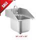Regency 10 X 14 X 10 20 Gauge Stainless Steel One Compartment Drop-in Sink With