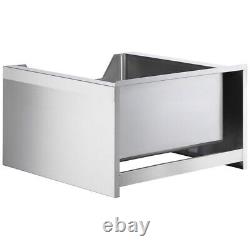Regency 16-Gauge Stainless Steel One Compartment Floor Mop Sink with Notched