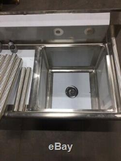 Regency 38 1/2 16-Gauge Stainless Steel One Compartment Commercial Sink