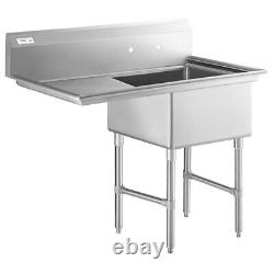 Regency 49 1/2 16-Gauge Stainless Steel One Compartment Commercial Sink