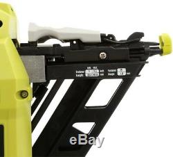 Ryobi 18-V ONE+ 15-Gauge Cordless Angled Nailer (Bare Tool-Only) Staple Nail Gun