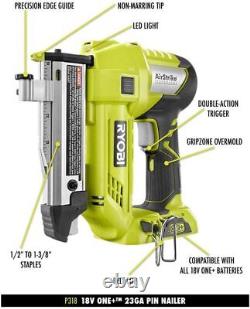 Ryobi 18-Volt ONE+ Lithium-Ion Cordless AirStrike 23-Gauge 1-3/8 inch Headl