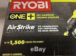 Ryobi ONE+ Air Strike Technology P360 18V Narrow Crown Stapler 18 Gauge New