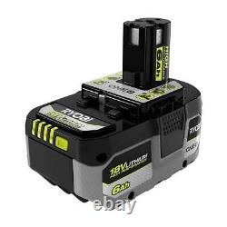 Ryobi ONE+ High Capacity Battery 18-Volt Li-Ion LED Fuel Gauge 6.0 Ah (2-Pack)