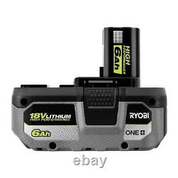 Ryobi ONE+ High Capacity Battery 18-Volt Li-Ion LED Fuel Gauge 6.0 Ah (2-Pack)