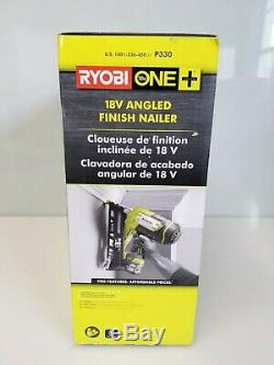 Ryobi ONE+ P330 Airstrike 18V 15-Gauge Angled Finish Nailer (Tool Only) NEW