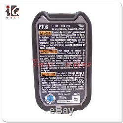 Ryobi P122 P108 Lithium Battery 18V 18 Volt One+ High Capacity 4Ah WithFuel Gauge