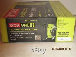 Ryobi P320 18Gauge ONE+ Cordless 2Brad Nailer with5001.25 Nails BRAND-NEW IN BOX