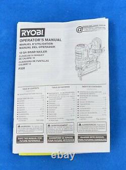Ryobi P320 AirStrike One+ Brad Nailer, 18 Volt, 18 Gauge, Cordless
