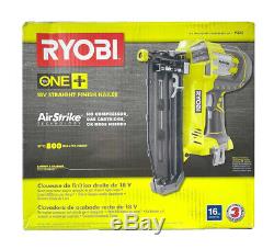 Ryobi P325 18V ONE+ AirStrike 16-Gauge Cordless Straight Nailer Tool-Only NEW