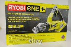 Ryobi P591 18-Volt ONE+ 18-Gauge Offset Shear w 4ah Battery and Charger