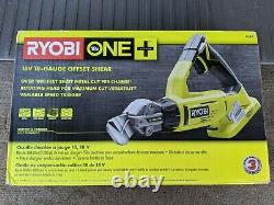 Ryobi P591 ONE+ 18V 18 Gauge Offset Shear Tool Only New