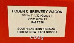 SE Finecast Foden Brewery Wagon TE16 1/32 Scale (Gauge One) Traction Engine Kit