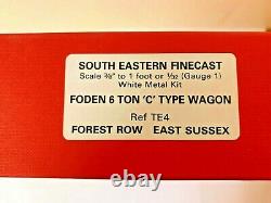 SE Finecast Foden'C' Steam WagonTE04 1/32 Scale (Gauge One) Traction Engine Kit