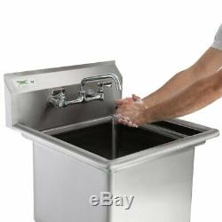 Stainless Steel One Compartments Commercial Sinks Bowl 16 Gauge Restaurants