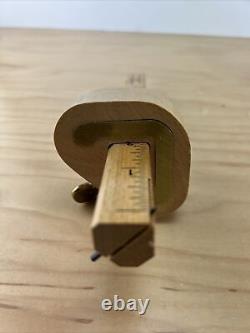 Stanley N0.65 Marking Gauge New Old Stock Original Box Beech Wood & Brass Trim