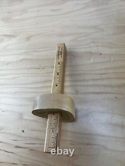 Stanley N0.65 Marking Gauge New Old Stock Original Box Beech Wood & Brass Trim