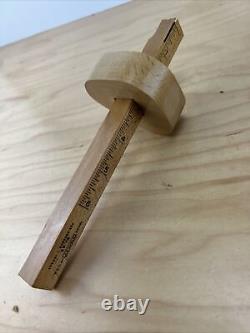 Stanley N0.65 Marking Gauge New Old Stock Original Box Beech Wood & Brass Trim