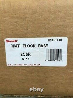 Starrett 258R10 Riser Block for 258 Digi-Chek Height Gage LAST ONE IN STOCK