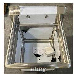 Steelton 23 1/2 18-Gauge Stainless Steel One Compartment Commercial Sink