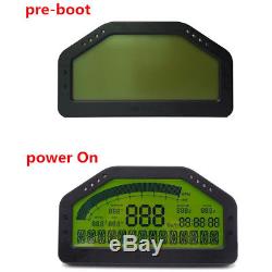 StockCar Dashboard LCD Screen Rally Gauge Dash Race Display Bluetooth Sensor Kit